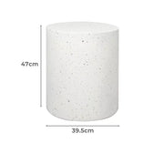 Levede Side Table Terrazzo Round End Tables Magnesia Outdoor Concrete Stool