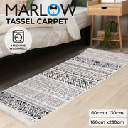 Marlow Floor Rug Boho Area Rugs Tassel Washable Living Room Bedroom Carpet