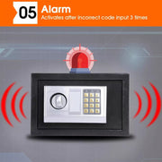 Digital Safe Electronic Security Box Home Office Cash Lock Deposit Password 6.4L