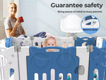 Bopeep Kids Baby Playpen Dog Foldable Large Safety Gate Toddler Fence 18 Panels
