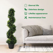 Lambu Artificial Plants in Pot Green Faux Plant Outdoor Bonsai 112CM-1PCS