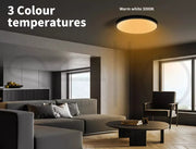 Emitto 3-Colour Ultra-Thin 5CM LED Ceiling Light Modern Surface Mount 60W