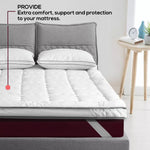 Dreamz Pillowtop Mattress Topper Mat Bedding Luxury Pad Protector Cover Double