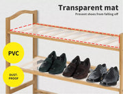 Levede Bamboo Shoe Rack Cabinet Storage Organizer Wooden Stand Shelves 65CM Wide