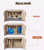 Pawz Enclosed Cat Litter Cabinet Box Furniture Kitty Toilet Tray Pet House Table