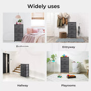 Levede Storage Cabinet Tower Chest of Drawers Dresser Tallboy 4 Drawer Bedside