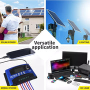 30A Solar Charge Controller 12V 24V Regulator Auto Dual USB Mppt Battery