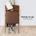 Levede 2x Dining Chairs Foldable PU Leather Kitchen Chair Lounge Room Vintage