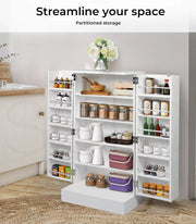 Levede Buffet Sideboard Cabinet – Storage with Adjustable Shelf & Cupboard Doors