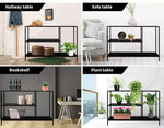 Levede 3-Tier Console Table Office Furniture Desk Hallway Side Entry Hall Shelf