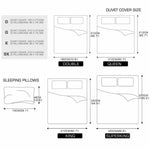 Microfibre Reversible Quilt Duvet Doona Cover Set Double/Queen/Super/King Size.