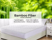 Dreamz Mattress Protector Topper Bamboo Pillowtop Waterproof Cover Double