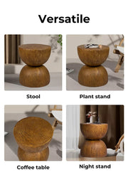 Levede Side Table Terrazzo Coffee End Tables Hourglass Magnesia Stool Stand