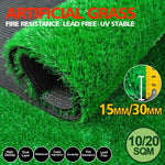 10/40/60SQM 30mm Thick Synthetic Grass Artificial Turf Plastic Fake Plant Lawn