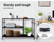 Levede 3-Tier Console Table Office Furniture Desk Hallway Side Entry Hall Shelf