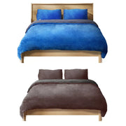 Warm Quilt Cover Set Doona Duvet Two-sided Teddy Bear Fleece Winter All Sizes