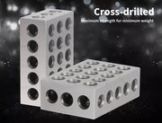 Traderight 123 Block Set 1-2-3 Blocks 23 Holes Machinist Woodworking Workshop