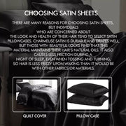 Dreamz Quilt Cover Set Silky Satin Quilt Cover Luxury Duvet Pillowcases Summer