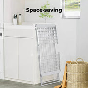 Levede Airer Folding Laundry Clothes Dryer Electric Heated Rack Indoor Silver