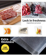 Toque Vacuum Food Sealer Storage Bags Seal Saver Heat Commercial 6 Rolls 28cm