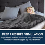 Dreamz Weighted Blanket Heavy Gravity Adults Sleeping Deep Relax Kids Adult 9KG