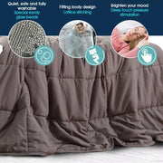 Dreamz Weighted Blanket Heavy Gravity Deep Relax Sleep 5/7/9KG Adult Kid Double