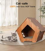 Pawz Cat Scratcher Scratching Board Corrugated Cardboard Scratch Bed Condo House
