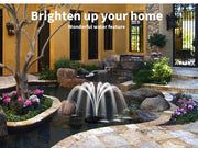 Solar Fountain Powered Water Power Wireless Garden Pond Pool Bird Outdoor
