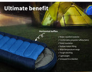 Mountview Single Sleeping Bag Outdoor Camping Hiking Bags -20℃ Thermal Winter.