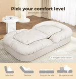 Levede Floor Sofa Bed Adjustable Lazy Lounge Recliner Gaming Couch 2 Pillow