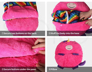 Mountview Sleeping Bag Child Pillow Stuffed Toy Kids Bags Gift Unicorn 135cm S