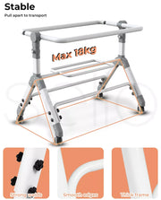 Bopeep Baby Cot Bed Crib Portable Bassinet Safety Fence Adjustable Bedside