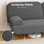 Levede Convertible Sofa Bed Lounge Couch Charging Station 3-Seater Side Table