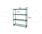 Levede 2x 4 Tier Plant Stand Shelves Garden Steel Storage Shelf Steel Frame