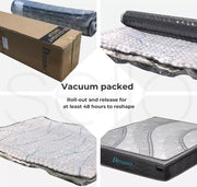 Dreamz Mattress Pocket Spring Cool Gel Memory Foam Euro Top Medium Firm 30CM