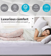 Dreamz Mattress Topper Pillowtop 1000GSM Bamboo Underlay Protector Pad King