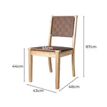 Levede Dining Chairs Accent Chair Lounge PU Solid Beech Wood Kitchen Retro x2