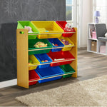 Levede Kids Toy Box Bookshelf Organiser Display Shelf Storage Rack Drawer Bins
