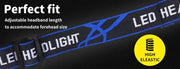 LED Outdoor Headlamp Camping Headlight Flashlight Head Torch Light Rechargeable