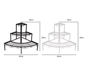 Levede Plant Stand Outdoor Indoor Metal Flower Pots Rack Corner Planter Shelf