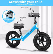 Bopeep Kids Balance Bike Ride On Toys Push Bicycle Children Outdoor Toddler Safe
