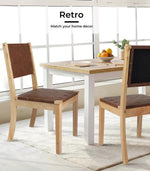 Levede Dining Chairs Accent Chair Lounge PU Solid Beech Wood Kitchen Retro x2