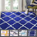 Modern Style Pyramid Theme Non Slip Floor Area Rug Carpet 230x160cm