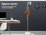 Levede Coat Rack Hat Clothes Stand Hanger Garment Hook Tree Metal Organizer Gold