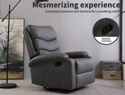 Levede Massage Chair Recliner 360 Swivel Tray Heated Lounge Relax Sofa Armchair