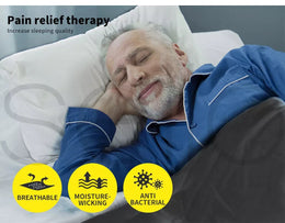 Dreamz 9KG Weighted Blanket Promote Deep Sleep Anti Anxiety Double Dark Grey