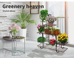 Levede Plant Stand Outdoor Indoor Metal Flower Pots Rack Corner Planter Shelf