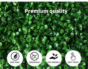 Marlow Artificial Hedge Grass Boxwood Garden Green Wall Mat Fence Outdoor x10