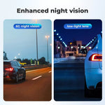 Dual Dash Camera Front Rear View Car Truck Bus Reversing Parking Wifi 4K GPS 64G