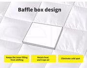 Dreamz 200GSM All Season Bamboo Winter Summer Quilt Duvet Doona Soft Super King